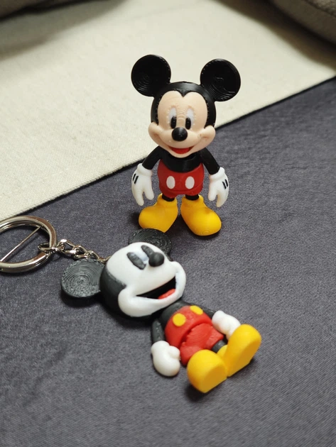 Брелок Мышонок Подвижный Mini Flexi Mouse Keychain 7 См 3Д Печать - Фото 2 Брелок Мышонок Подвижный Mini Flexi Mouse Keychain 7 См 3Д Печать - изображение 2