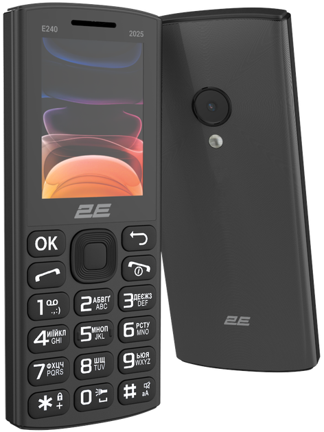 Мобильный телефон 2E E240 2025 Black (794300867202) - Фото 3 Мобильный телефон 2E E240 2025 Black (794300867202) - изображение 3