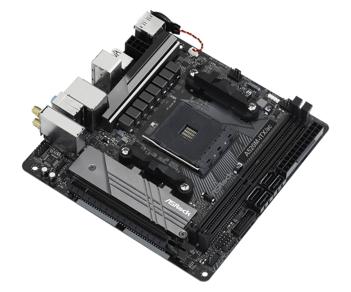 Материнська плата AsRock A520M-ITX/ac sAM4 mITX - изображение 3