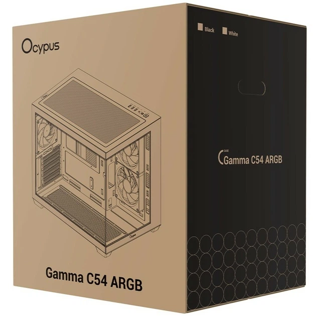 Корпус для ПК Ocypus Gamma C54 ARGB Tempered Glass (GAMMA-C54-BKD300XX-GL) Black mATX без БЖ - зображення 10