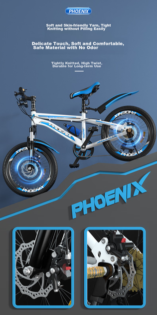 Велосипед Phoenix Bada детский 18" черно-красный - изображение 5