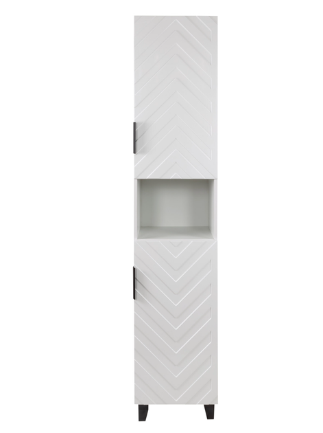 Пенал для ванної Vivia Asti Д2 185×40×32 см, підлоговий, білий - изображение 2