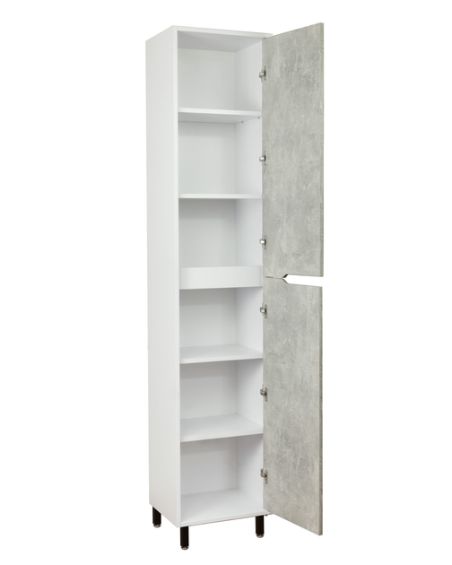 Пенал для ванної Vivia Loft Д2 185×40×33 см, підлоговий, бетон - изображение 3