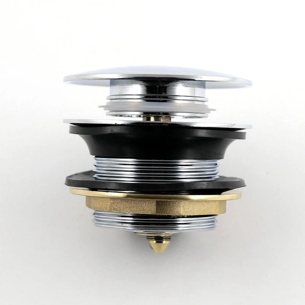 Донный клапан Champion POP-UP-03 Click-Clack 1 1/2" для ванны, хром глянцевый (CH0367) - изображение 3