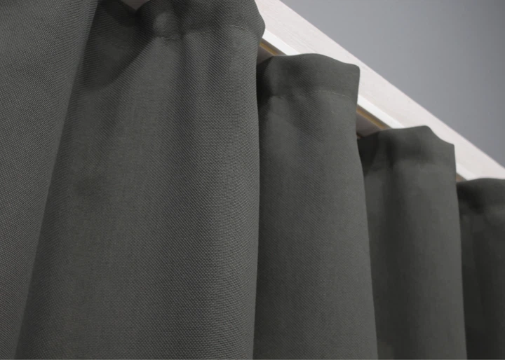 Комплект коротких штор VR-Textil Льон Мішковина № 1234ш Сірий 130х170 см 2 шт (35-0301) - зображення 7