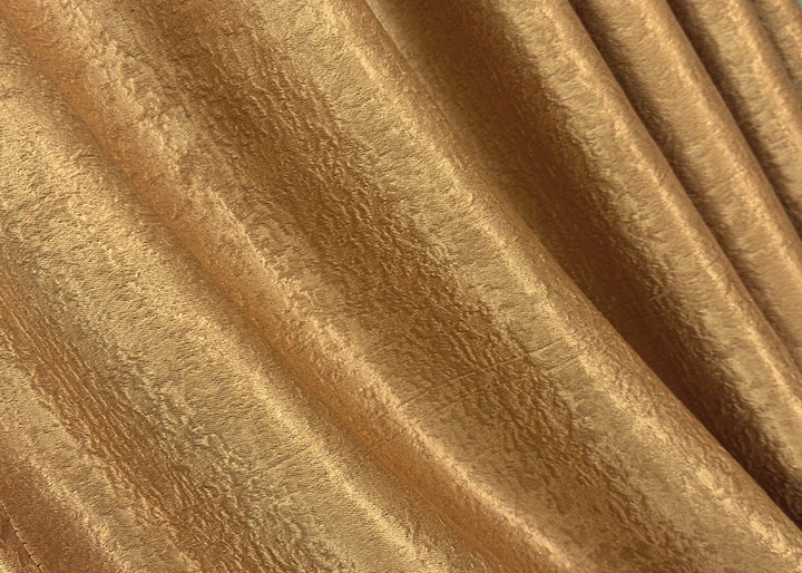 Комплект готовых штор VR-Textil Софт № 373ш Золотистый 100х270 см 2шт (31-794) - изображение 7