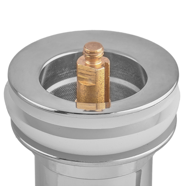 Донный клапан Koer PW-08-11 1 1/4'' Сlick-Сlack для умывальника, белый/хром (KR5788) - изображение 3