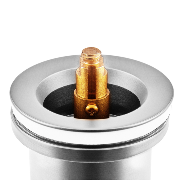 Донный клапан Koer PW-11-02 1 1/4'' Сlick-Сlack SS для умывальника, хром (KR5792) - изображение 3
