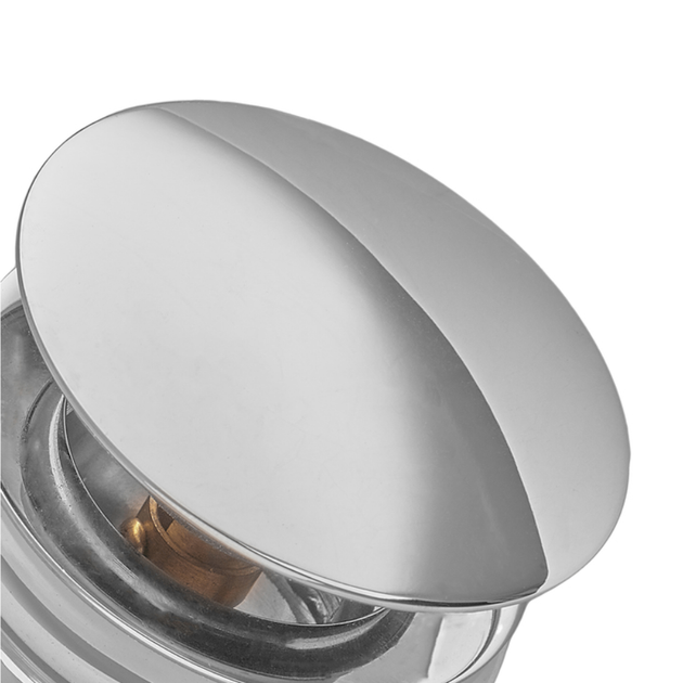 Донный клапан Koer PW-07-01 1 1/4'' Сlick-Сlack для умывальника, хром (KR5782) - изображение 2