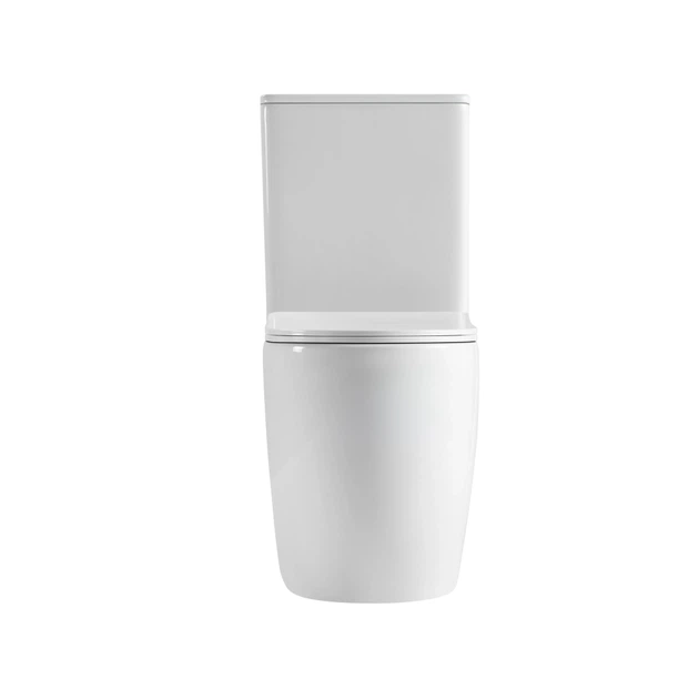 Унитаз компакт Q-tap Robin New 660x360 овальный, с сиденьем, белый (QT13226083AW) - изображение 2
