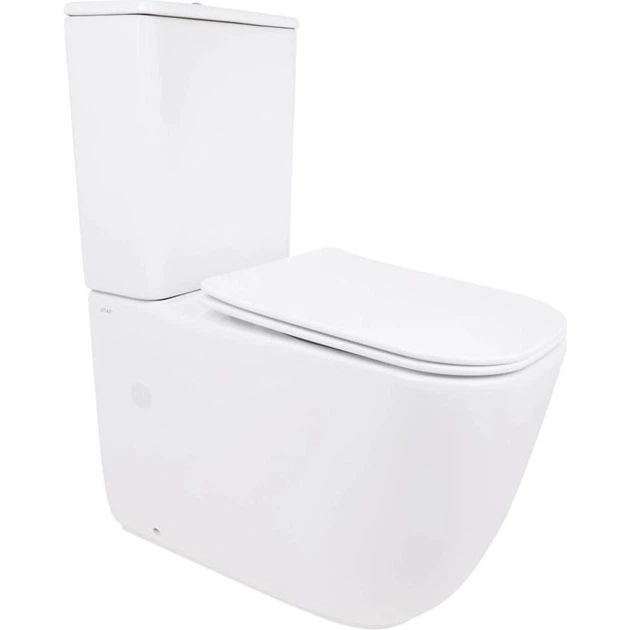 Унітаз компакт Qtap Aquarius Ultra Quiet 3/6 л з сидінням мікроліфт, білий глянцевий (QTAQAW27W49262) - Фото 1 Унітаз компакт Qtap Aquarius Ultra Quiet 3/6 л з сидінням мікроліфт, білий глянцевий (QTAQAW27W49262) - зображення 1