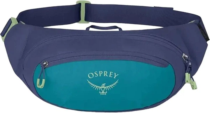 Поясна сумка Osprey Daylite Waіst для подорожей і щодня нейлон 200D кріплення для ключів Blue Spikemoss/Alkaline - зображення 2