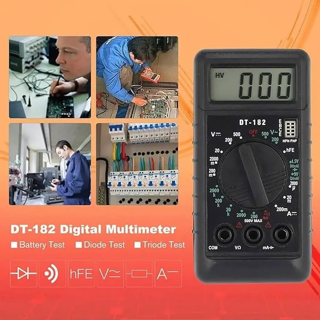 Цифровий мультиметр DT-182 - Фото 3 Цифровий мультиметр DT-182 - изображение 3