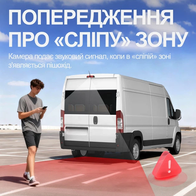 Беспроводная камера заднего вида с монитором 7" Podofo A4500 для FIAT Ducato Peugeot Boxer Citroen Jumper черная - Фото 3 Беспроводная камера заднего вида с монитором 7" Podofo A4500 для FIAT Ducato Peugeot Boxer Citroen Jumper черная - изображение 3