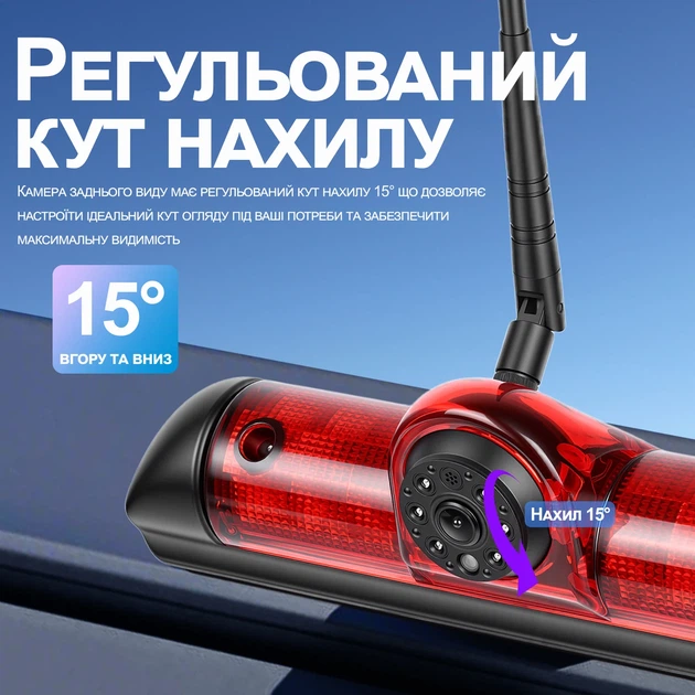Беспроводная камера заднего вида с монитором 7" Podofo A4500 для FIAT Ducato Peugeot Boxer Citroen Jumper черная - Фото 9 Беспроводная камера заднего вида с монитором 7" Podofo A4500 для FIAT Ducato Peugeot Boxer Citroen Jumper черная - изображение 9