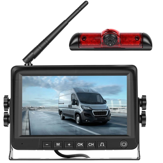 Беспроводная камера заднего вида с монитором 7" Podofo A4500 для FIAT Ducato Peugeot Boxer Citroen Jumper черная - Фото 18 Беспроводная камера заднего вида с монитором 7" Podofo A4500 для FIAT Ducato Peugeot Boxer Citroen Jumper черная - изображение 18