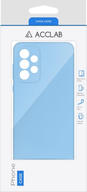 Чехол для смартфона ACCLAB SoftShell для Samsung Galaxy A72 Light Blue (1283126567674) - изображение 2