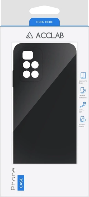 Чехол для смартфона ACCLAB SoftShell для Xiaomi Redmi 10 Black (1283126557460) - изображение 2