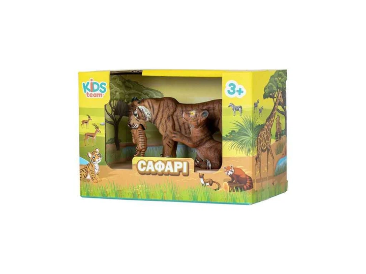 Набір тварин KIDS TEAM ANIMALS "Сафарі" Q9899-A20 Тигриця та тигренята - Фото 4 Набір тварин KIDS TEAM ANIMALS "Сафарі" Q9899-A20 Тигриця та тигренята - изображение 4