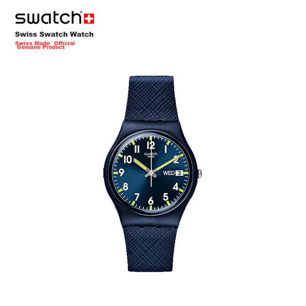 Швейцарський годинник Swatch, Gentleman Blue 2.0, подвійний календар, модний подарунковий кварцовий наручний годинник для чоловіків та жінок, годинник для огляду SO28N702 - зображення 2