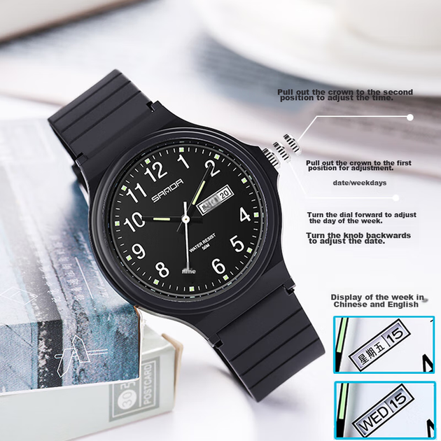 Часы Sanda 6060 Black - изображение 3