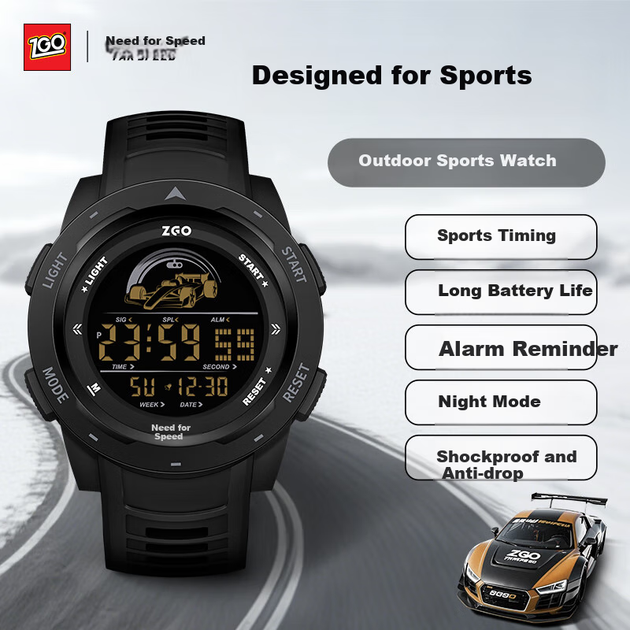 Мужские часы ZGO 1GO FARSPEED спортивные (ZG-7006-SEW25) - изображение 3