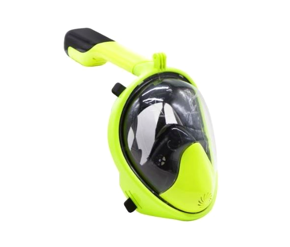 Маска для плавания с системой Dry Top для снорклинга L/XL салатовая Watermaster MC-5491 - изображение 6