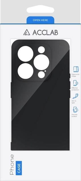 Чохол для смартфона Apple iPhone 15 Pro Acclab SoftShell Black (1283126586484) - зображення 2