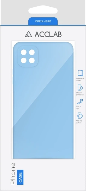 Чехол для смартфона ACCLAB SoftShell для Samsung Galaxy A22 5G Light Blue (1283126557248) - изображение 2