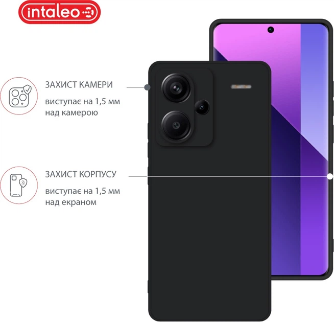 Чехол для смартфона Intaleo SoftShell для Xiaomi Redmi Note 13 Pro Plus 5G Black (1283126592119) - изображение 3