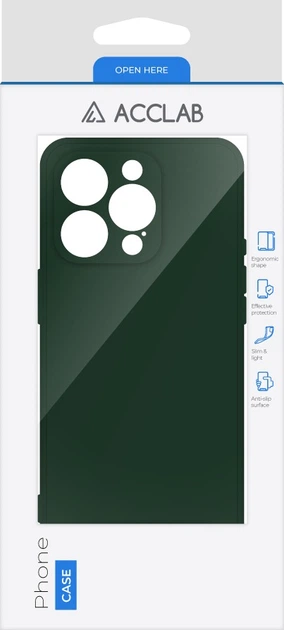Чехол для смартфона ACCLAB SoftShell для Apple iPhone 15 Pro Max Dark Green (1283126586514) - изображение 2
