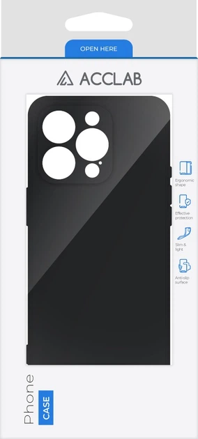 Чехол для смартфона ACCLAB SoftShell для Apple iPhone 15 Pro Max Black (1283126586538) - изображение 2