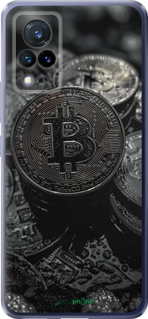 Чехол на Vivo V21 Black Bitcoin "6090u-2368-70447" - Фото 1 Чехол на Vivo V21 Black Bitcoin "6090u-2368-70447" - изображение 1