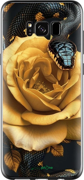 Чехол на Samsung Galaxy S8 Black snake and golden rose "6068u-829-70447" - Фото 1 Чехол на Samsung Galaxy S8 Black snake and golden rose "6068u-829-70447" - изображение 1