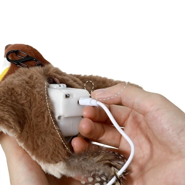 Інтерактивна іграшка горобець Flapping Cat Bird Toys - зображення 5