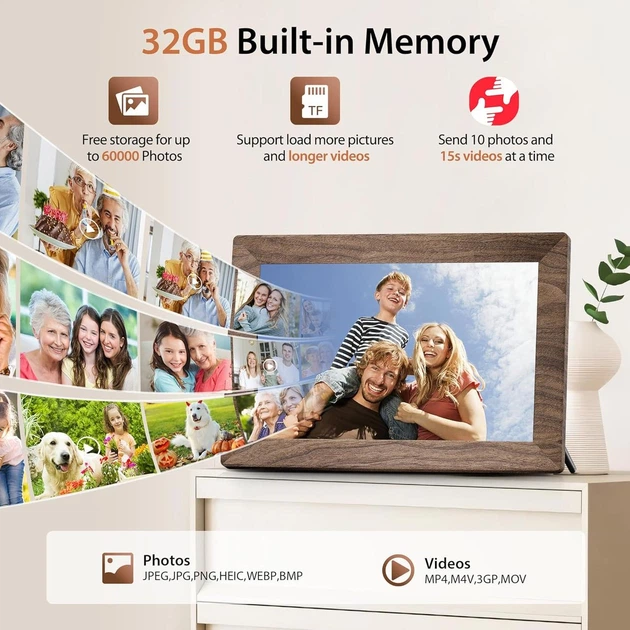 Цифрова фоторамка з 32 ГБ Frameo - Фото 4 Цифрова фоторамка з 32 ГБ Frameo - зображення 4