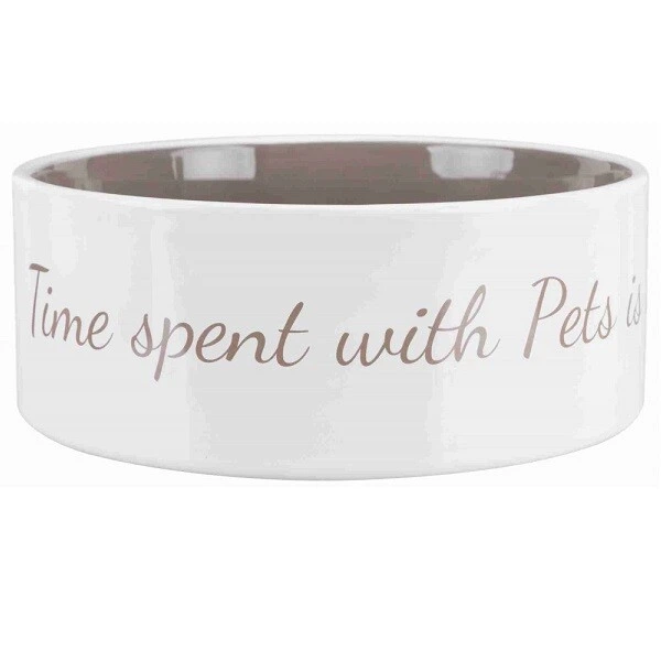 Миска для собак Trixie Pet's Home керамическая серо-коричневый Ø20 cм 1.4 л TX-25055 - изображение 2