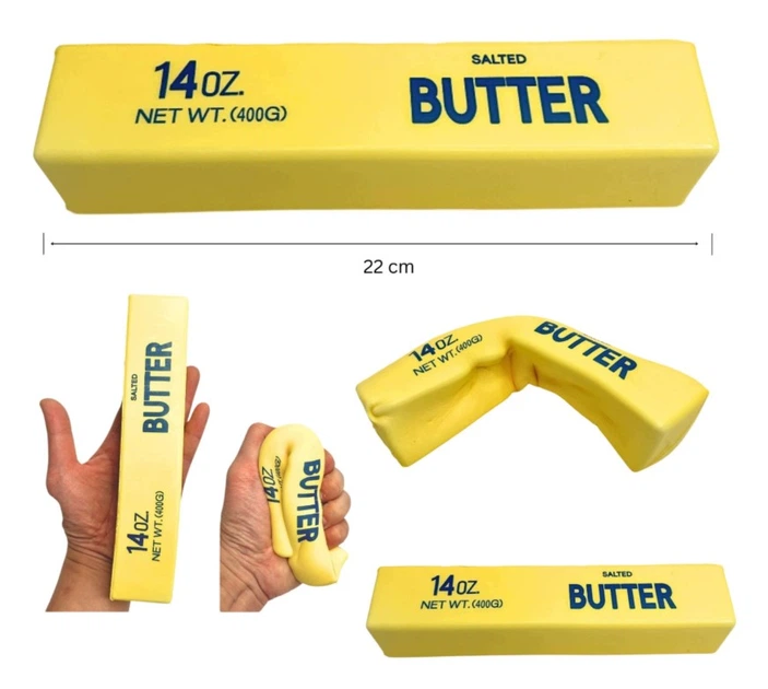Сквіш антистрес велике Масло Butter ароматизований 22 см | Squishy Вершкове Масло, м'яка іграшка-антистрес з запахом, slow rise, в асортименті - Фото 3 Сквіш антистрес велике Масло Butter ароматизований 22 см | Squishy Вершкове Масло, м'яка іграшка-антистрес з запахом, slow rise, в асортименті - изображение 3