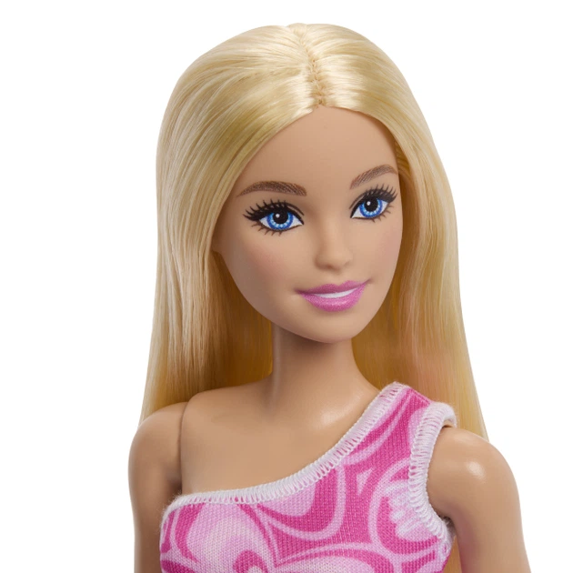 Лялька Barbie Супер стиль Барбі в рожевій сукні з принтом JLG03 - Фото 2 Лялька Barbie Супер стиль Барбі в рожевій сукні з принтом JLG03 - зображення 2