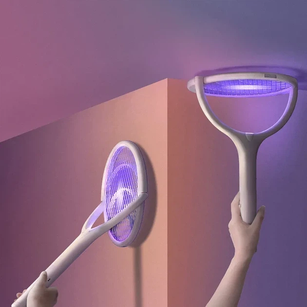 Электрическая мухобойка с Led подсветкой и поворотным механизмом / Электрическая мухобойка ракетка Anne Diary - изображение 2