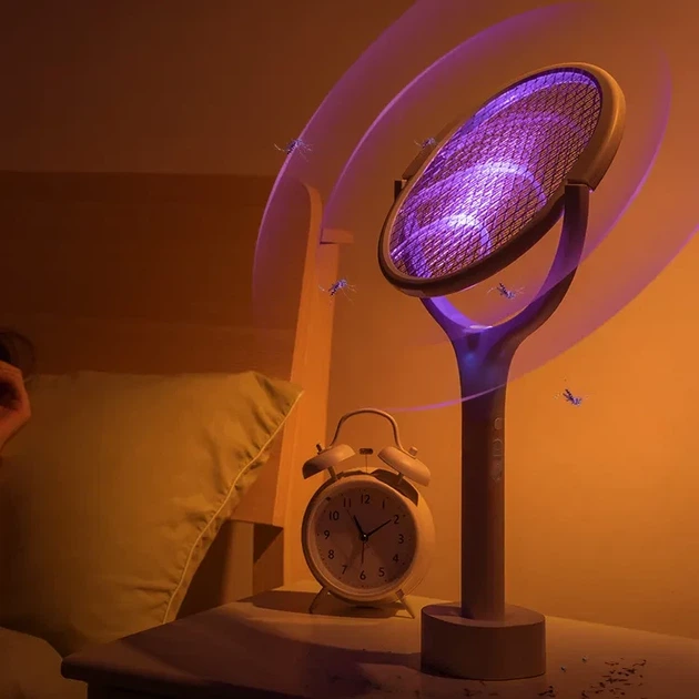 Электрическая мухобойка с Led подсветкой и поворотным механизмом / Электрическая мухобойка ракетка Anne Diary - изображение 3