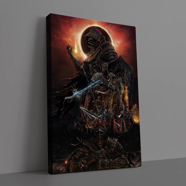 Интерьерная картина Тёмные души, Dark Souls, декор комнаты геймера, 42×28 см (id1544) - изображение 2