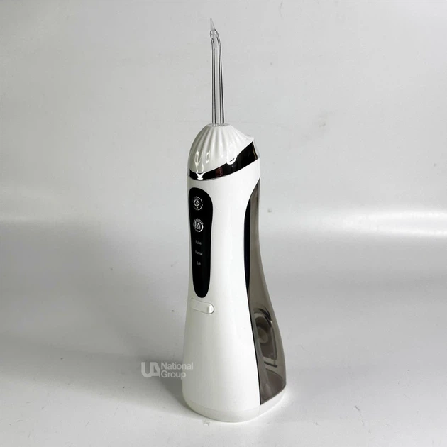 Ирригатор для полости рта 200 мл портативный аккумуляторный с 4 насадками Oral Irrigator, беспроводной с 3 режимами работы для ухода за зубами, деснами и брекетами Белый, AND-1-37-White - изображение 13
