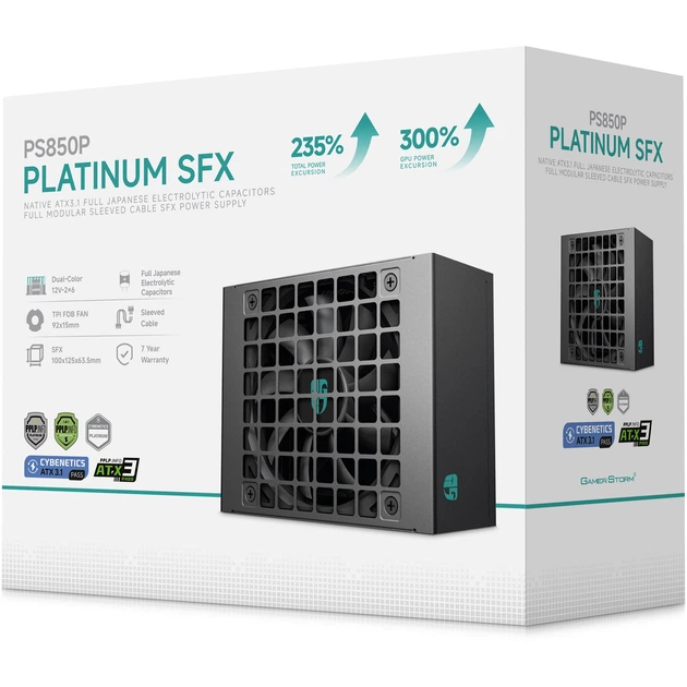 Блок живлення DeepCool GamerStorm PS850P 850W (R-PS850P-FE0B-JGEU) - зображення 8