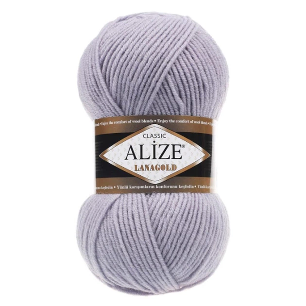 Пряжа ALIZE Lanagold, 200 теплый серый - Фото 1 Пряжа ALIZE Lanagold, 200 теплый серый - изображение 1