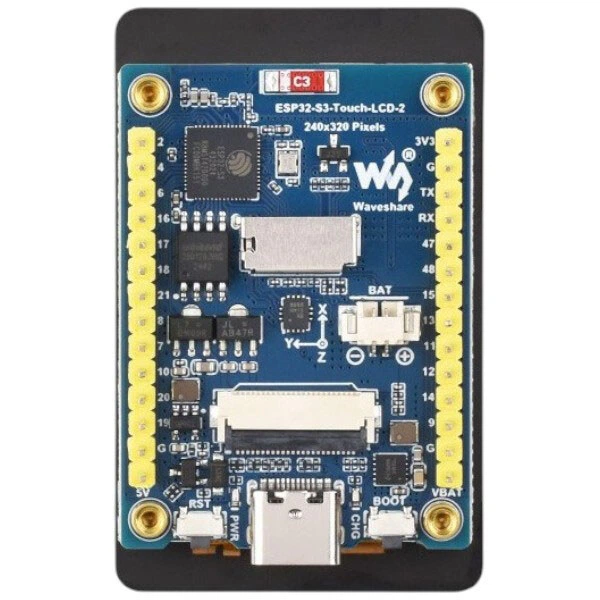 Дисплей ESP32-S3 с 2" сенсорный 240x320 IPS с камерой OV5640 - 694288 - Фото 3 Дисплей ESP32-S3 с 2" сенсорный 240x320 IPS с камерой OV5640 - 694288 - изображение 3