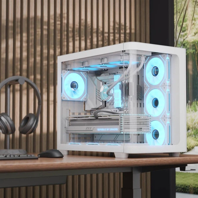 Корпус AeroCool P500C-G-WT-v1, Белый - 598344 - изображение 6