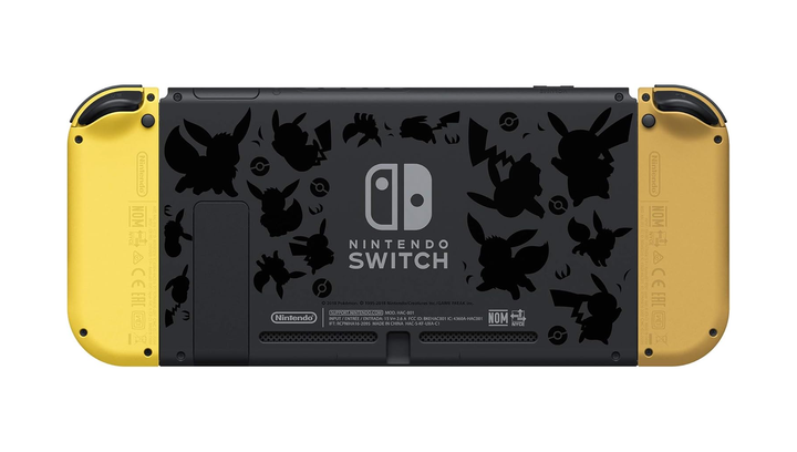 Консоль Nintendo Switch HAC-001 Pokémon: Let's Go, Pikachu! Limited Edition Модифицированная 128GB Yellow Brown + 5 Встроенных Игр Б/У - изображение 6