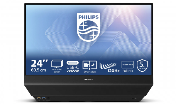 Монитор 23.8" Philips Dual Sided 24b2d5300/00 Black - Фото 1 Монитор 23.8" Philips Dual Sided 24b2d5300/00 Black - зображення 1