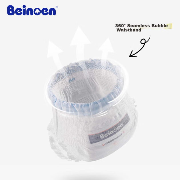 Подгузники-трусики Beinoen Cloud-Thin Bare-Sense, ультратонкие, впитывающие, дышащие, размер XXXXL, 28 шт - изображение 5